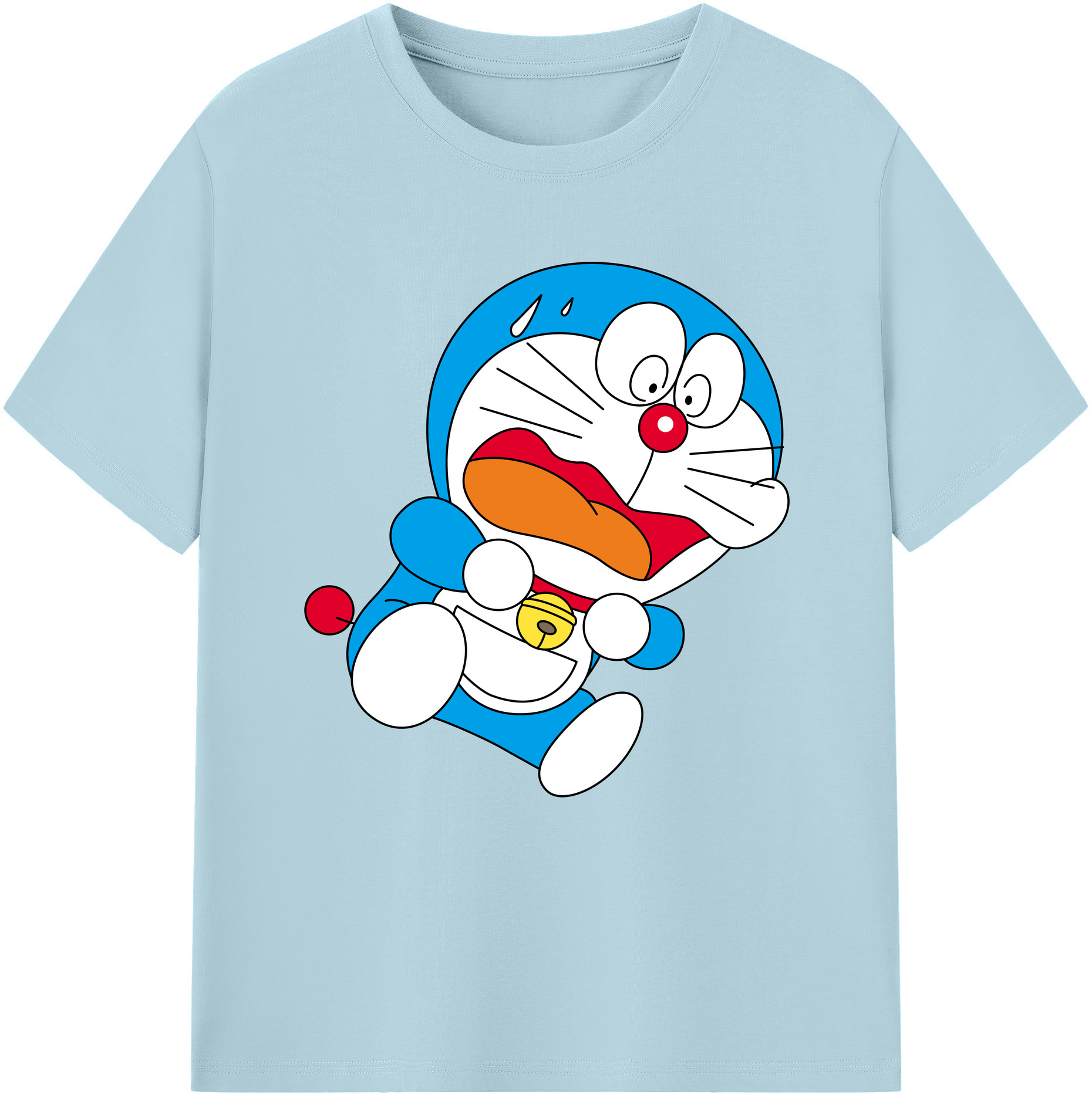 （画像用） ドラえもん Doraemon 綿100％半袖Tシャツ（フロントプリント）